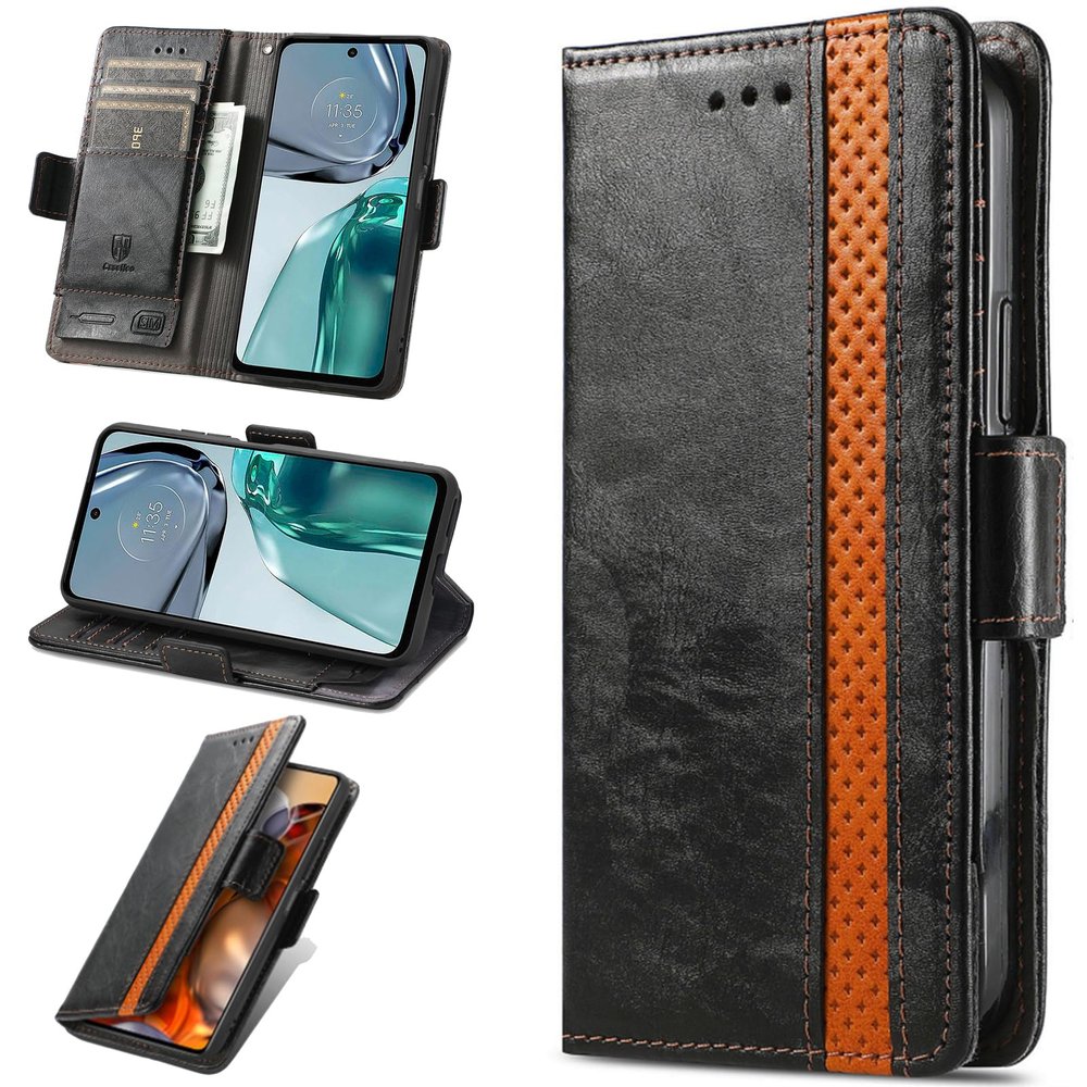 Black PU Leather Wallet Case for Redmi Note 10 JE JLH-AN00 / Note 10T 5G (Japan)