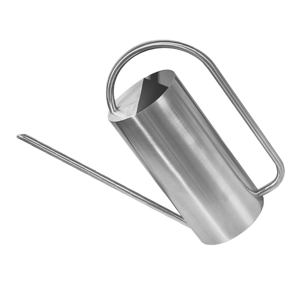 Watering Can for Garden Plants, 1.5 L, Long Spout, Stainless Steel
