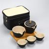 LeGDOr Travel Set, Black Ceramic, Quik Cup and Teapot view 3