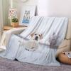 Cozy Blanket 140 x 200 cm, Labrador Snowy Landscape 3D Flannel Fleece Throw, Soft Warm Sofa and Bed Blanket, F109 view 2