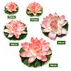 HKYBCF Artificial Floating Lotus Flower, 60 cm, Red view 2
