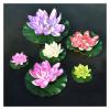 HKYBCF Artificial Floating Lotus Flower, 60 cm, Red view 4