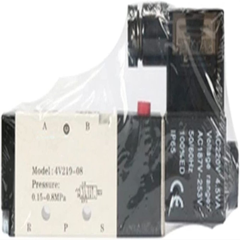 JCAKES 4V210-08 Pneumatic Solenoid Valve, AC110V, with 4mm Fittings
