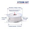 RAHBI 50T HTD5M Timing Belt Pulley, 10–30 mm Bore, 15/20 mm Width, 5 mm Pitch view 2