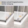 Goezes Corner Shower Enclosure 100 x 100 x 185 cm, 6 mm Glass, Silver view 4