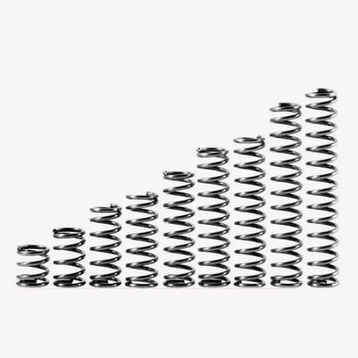 10-Pack 65Mn Steel Compression Springs, 2 mm Wire, 14 mm OD, 45 mm Length