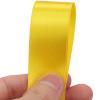 2.5 cm x 45.7 m Yellow Satin Ribbon for Gift Wrapping, Weddings, Crafts, Holidays and More view 3