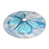 Christmas Tree Skirt with Blue Butterfly and Clouds view 2