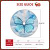 Christmas Tree Skirt with Blue Butterfly and Clouds view 4