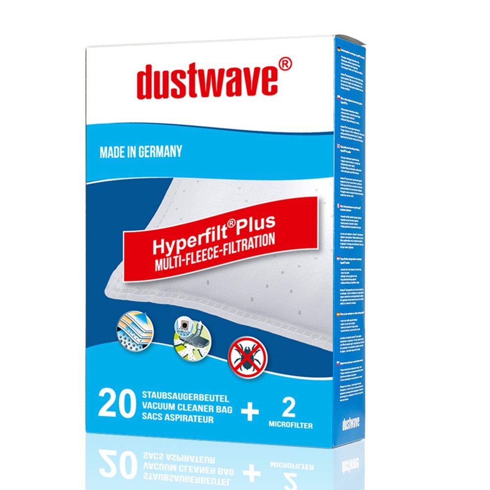 Dustwave 5 Vacuum Cleaner Bags for Miele S8520 / S 8520 Cat & Dog Hardfloor