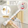 Tension Curtain Rod, Sturdy No-Drill Curtain Rod, Secure and Load-Bearing, 39.1–500 cm, for Room Dividers, French Windows, Bathrooms, and Patios (Color: Black, Size: 408.9–499.1 cm) view 3