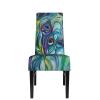 ESASAM Peacock Feather Dining Chair Cover view 2