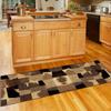 QQrunner Brown Patchwork Carpet Runner, Non-Slip, Washable, 90 x 550 cm view 4