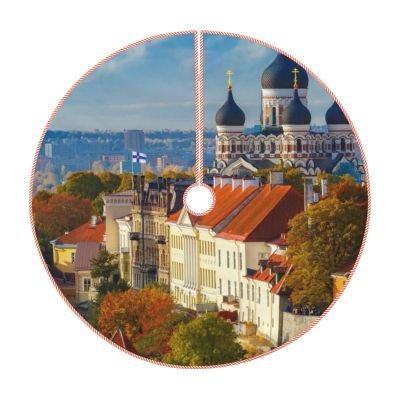 Tallinn Estonia City Christmas Tree Skirt