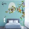 ISAPEE Custom Large-Format 3D Wall Art in Chinese Style, Hand-Painted Rose Wall Flower view 3