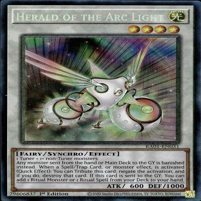 Yu-Gi-Oh! Herald of the Arc Light (PCR) RA01-EN031 Prismatic Collector's Rare 1st Edition