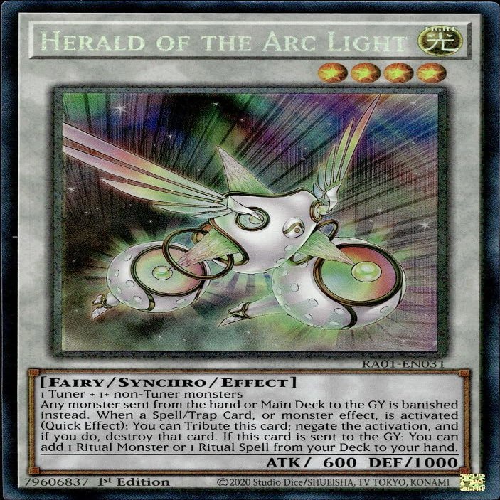 Yu-Gi-Oh! Herald of the Arc Light (PCR) RA01-EN031 Prismatic Collector's Rare 1st Edition