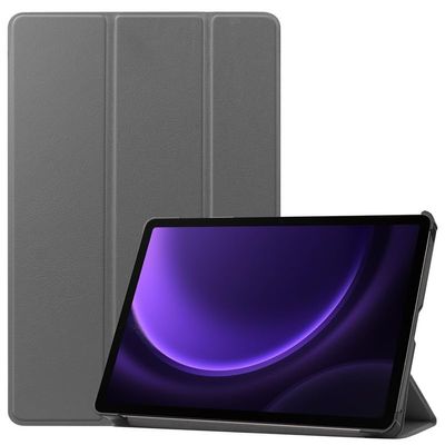 Samsung Galaxy Tab S9 FE 10.9-Inch 2023 Case, Trifold Stand Cover with Pencil Holder, Auto Sleep/Wake, Soft PU Leather, Gray