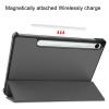 Samsung Galaxy Tab S9 FE 10.9-Inch 2023 Case, Trifold Stand Cover with Pencil Holder, Auto Sleep/Wake, Soft PU Leather, Gray view 4