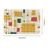 ZaKhs Mid-Century Doormat with Modern Print, Absorbent, Non-Slip, Indoor, 40 x 60 cm view 4