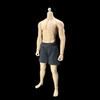 1/6 Scale Men's Stretch Sports Shorts Outfit for 12-Inch Soldier Action Figure Body, Black view 1