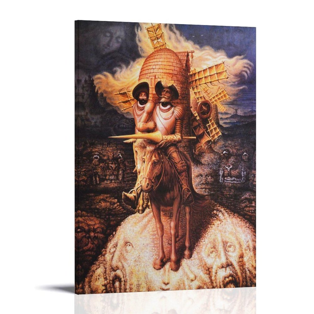 Salvador Dalí Optical Illusion Canvas Wall Art Poster, 20 x 30 cm