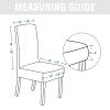 DEZYPZAM Stretch Velvet Chair Covers, Ivory White, 4-Pack view 4