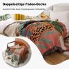 Ergocar Boho Plush Jacquard Throw Blanket with Tassels view 3