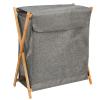 MAYMA Mobile Laundry Hamper with 4 x 40 L Removable Bags, Casters and Metal Frame, Gray (56.5 x 34 x 50 cm) view 1