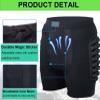 GAOSHI Padded Protective Shorts for Youth, Hip and Buttock Guards, A2, 3XL view 4