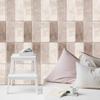 Peel-and-Stick 3D Brick Wallpaper, Beige/Light Brown view 3