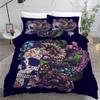 ROUSKI Gothic Skull 3D Reversible Bedding Set, 220 x 240 cm, 3-Piece, 100% Microfiber view 2