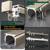V3VOGUE Aluminum Curtain Track, 0.5–6 m, Wall or Ceiling Mount view 3