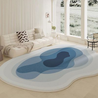 DAGIN Irregular Rug, Modern Geometric, Non-Slip, Washable Living Room Rug, Abstract Minimalist Style, for Bedroom and Dining Room (Color: B, Size: 80 x 200 cm)