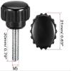 XYWHPGV M5 x 20 mm External-Thread Knurled Clamping Knobs, 8-Piece Set view 2