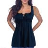 WEITING Women's Sleeveless Lace Camisole Top, Loose Fit, Plus Size, Royal Blue, XXXXXL view 3