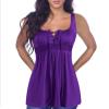 WEITING Women's Sleeveless Lace Camisole Top, Loose Fit, Plus Size, Royal Blue, XXXXXL view 4