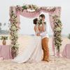 Dusty Rose Chiffon Table Runner, 30/70 × 300 cm view 3