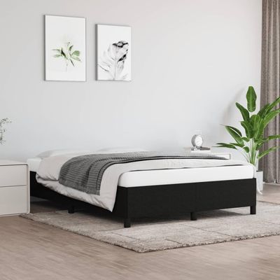 Hovothy 55.1 x 78.7 in Bed Frame, Upholstered Platform Storage Bed, Black