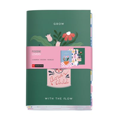 Miquelrius – Pack of 3 A5 Dotted Notebooks, Foodie Lovers