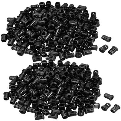 XYWHPGV 490-Piece 5 mm LED Holder Clips, Black Plastic Panel Mounts