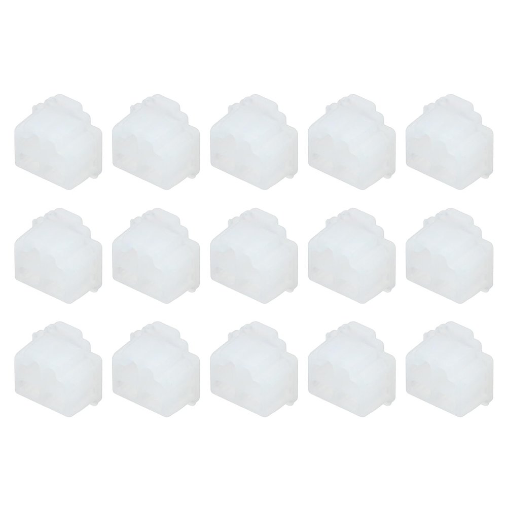 QUARKZMAN 15-Pack RJ11 Silicone Port Covers, Transparent