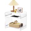 solaround Acrylic Side Table/Nightstand, 40 x 30 x 50 cm, Transparent view 1