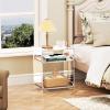 solaround Acrylic Side Table/Nightstand, 40 x 30 x 50 cm, Transparent view 2