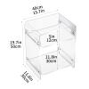 solaround Acrylic Side Table/Nightstand, 40 x 30 x 50 cm, Transparent view 3