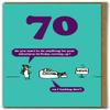 Modern Toss - "Age 70 Milestone Birthday Card" - Cheeky 70th Birthday Card for Him or Her view 1