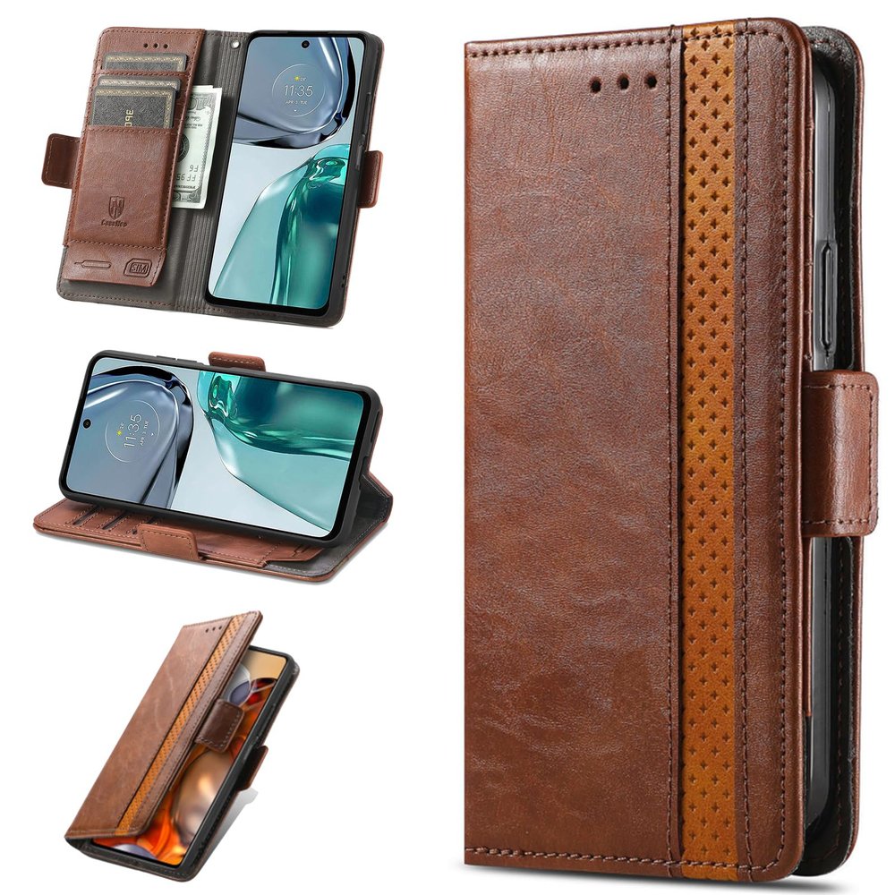 Zong Flip Wallet Case for Nokia G60 5G (TA-1490/TA-1481), PU Leather, Black