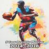 Oil-Painted Basketball 5-Year Monthly Planner 2024–2028: Large 60-Month Calendar | Gift for Sports Lovers | For Back to School, Office, and Work | 8.5 x 11 Inches | 121 Pages | v11 view 1
