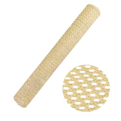 selliner Cane Webbing, 1 m x 50.8 cm, Plastic Rattan Webbing Roll for Caning Projects, Star Anise Pattern