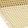 selliner Cane Webbing, 1 m x 50.8 cm, Plastic Rattan Webbing Roll for Caning Projects, Star Anise Pattern view 3